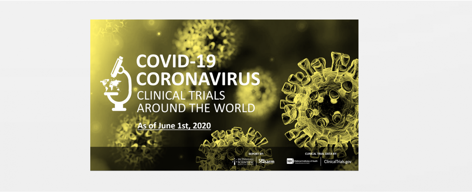 Worldwide Covid-19 Clinical Trials numbers for May