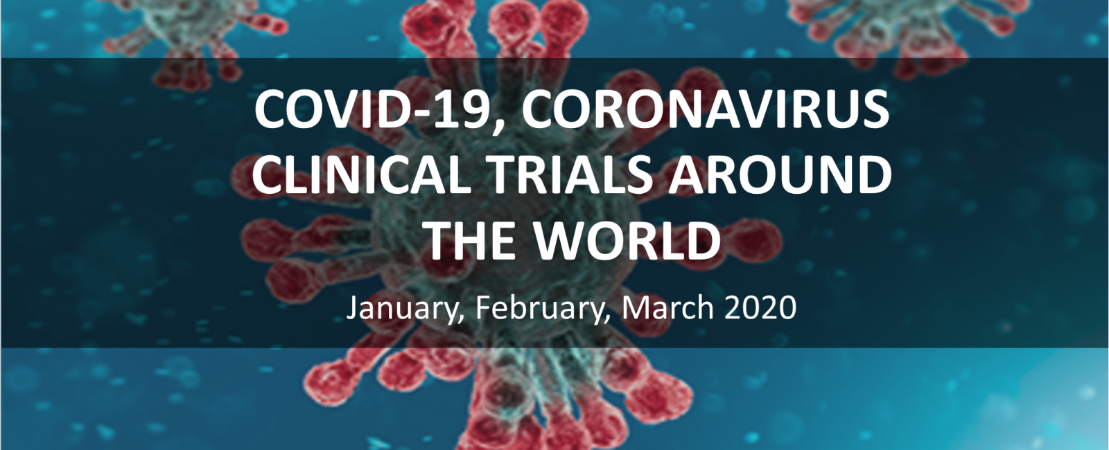 Covid-19 coronavirus clinical trials around the world 1st quarter Update