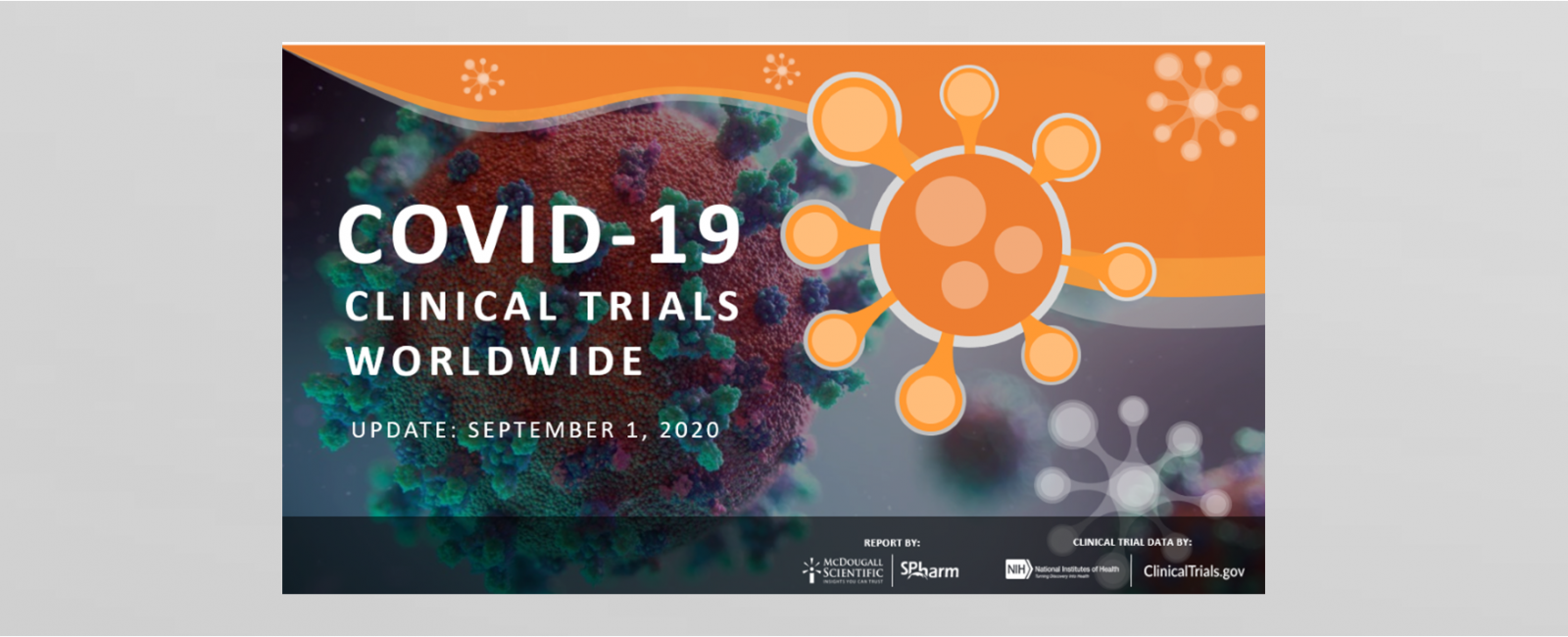 Covid-19 Clinical Trials Worldwide numbers for August